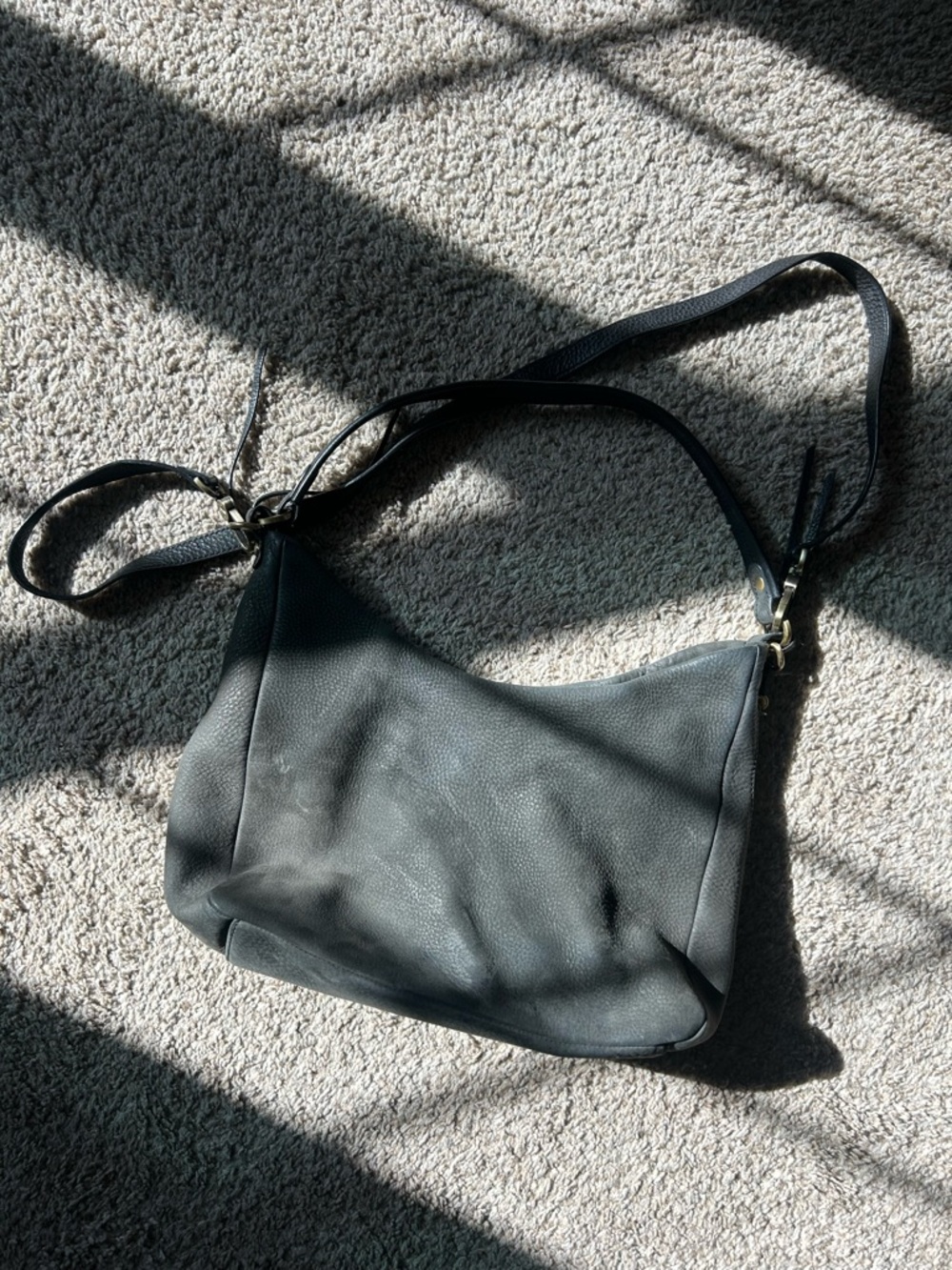 HOBO Black Convertible Leather Delilah Shoulder Bag